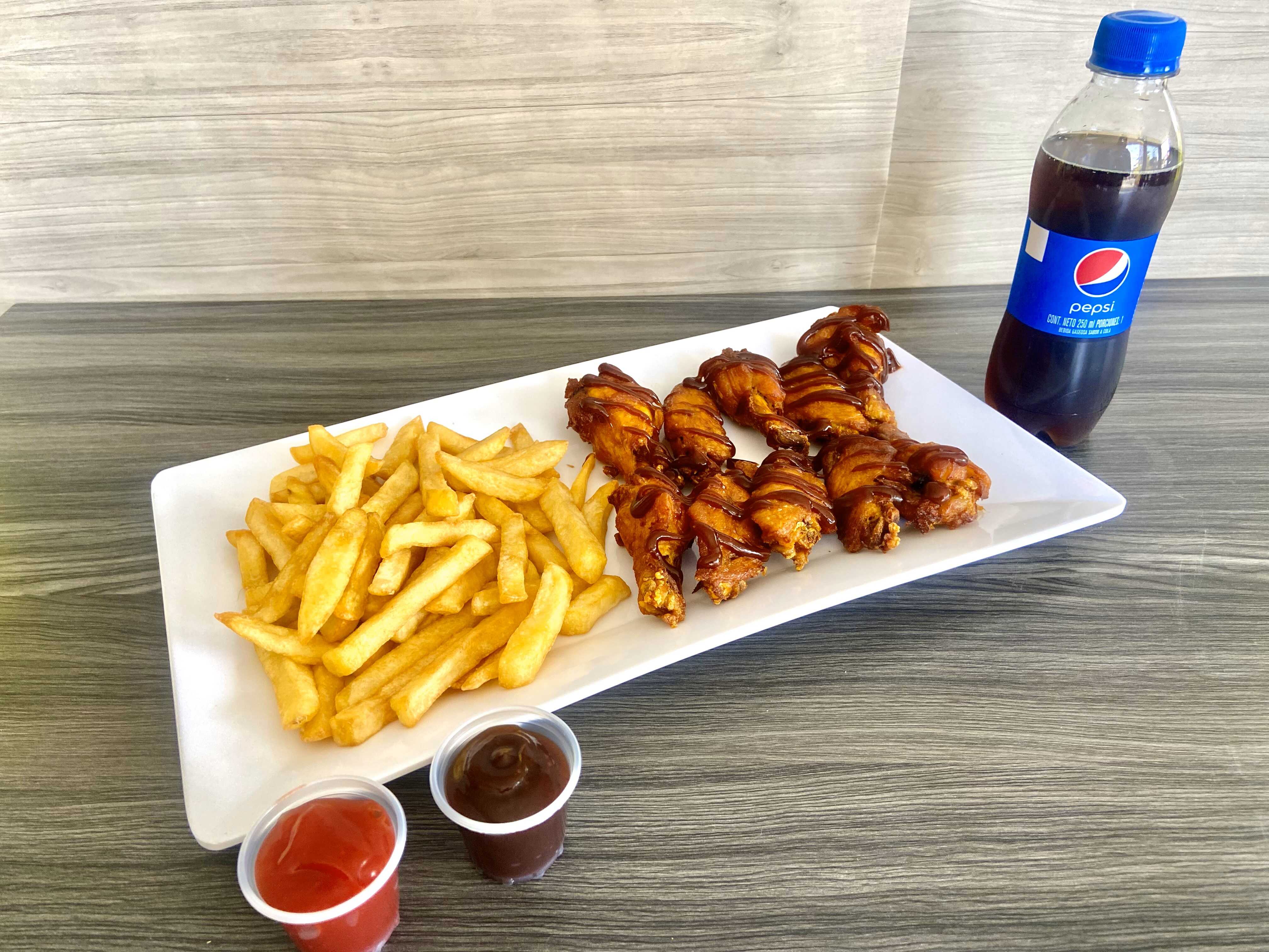 Combo Alas + Papas + Gaseosa 250ml