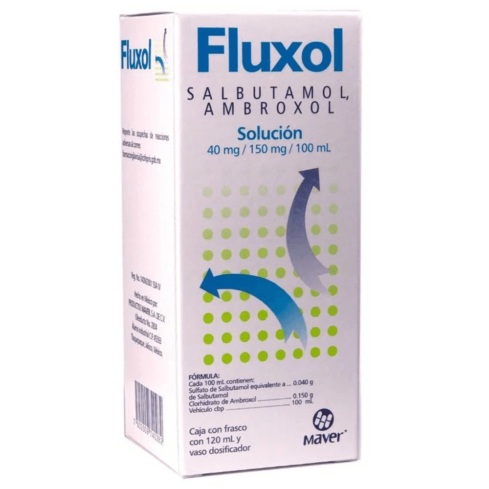 AMBROXOL-SALBUTAMOL  150MG/40MG  SOL 120ML  (FLUXOL)
