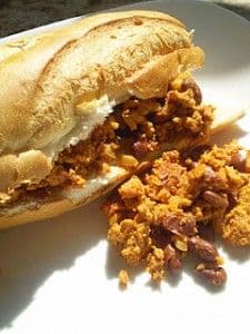 Torta de Huevo Con Chorizo