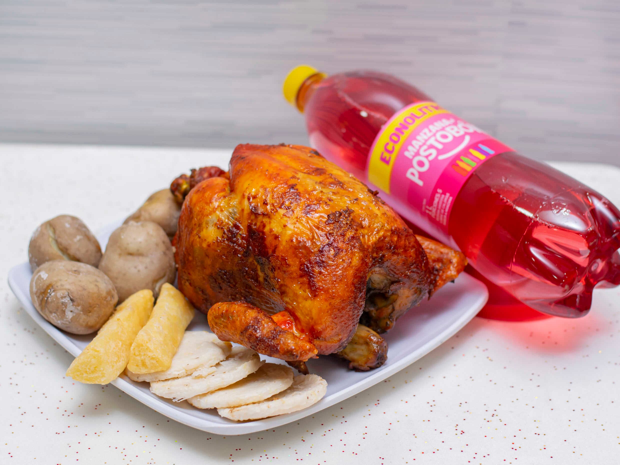 Combo 1 Pollo Asado ó Frito + Gratis Bebida