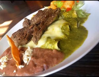 Enchiladas suizas con fajita