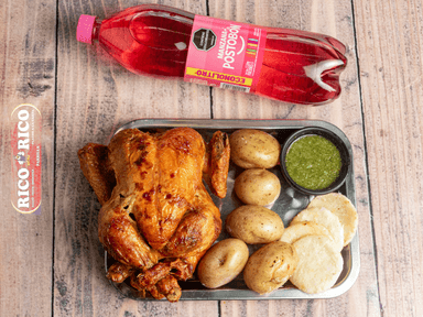 Combo 1 Pollo Asado ó Broaster+ Gratis Bebida
