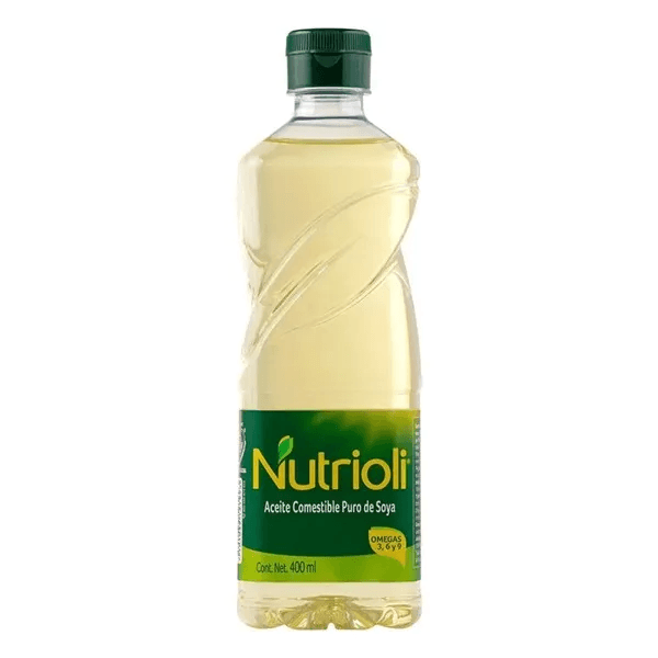 Aceite Nutrioli comestible puro de soya 400 ml