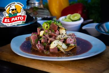 Tostada de Atun Fresco y Mango