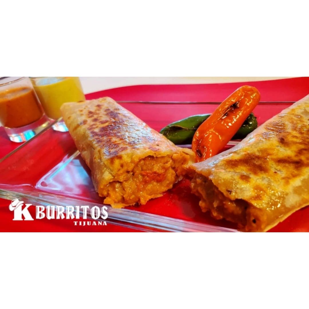 K Burrito Frijol con Chorizo