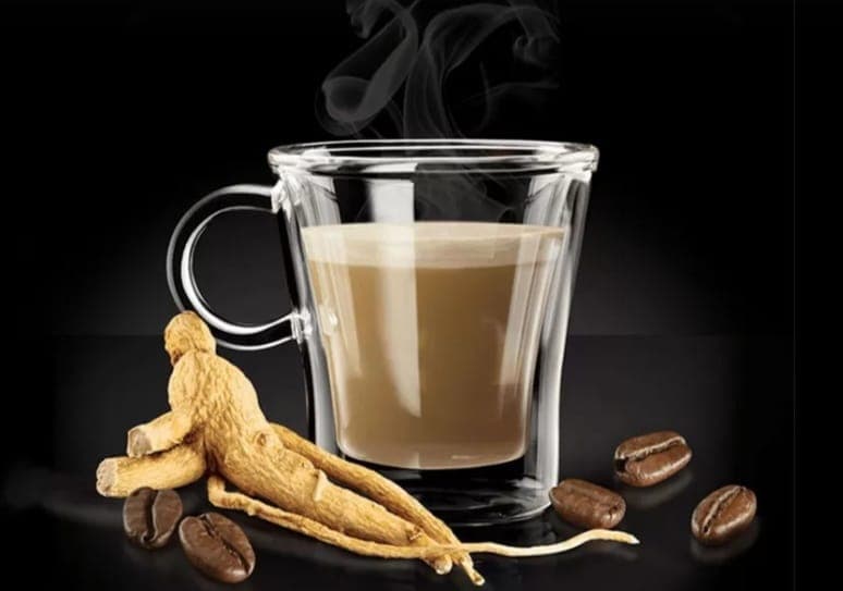 CAFÉ DESCAFEINADO CON CREMA VEGETAL Y GINSEN