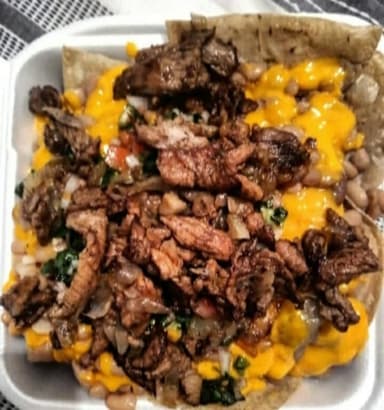Nachos con arrachera