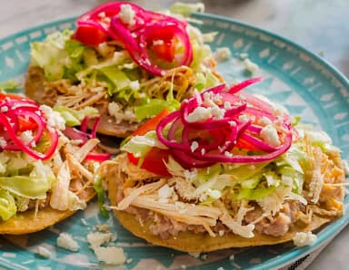 Tostadas de Pollo