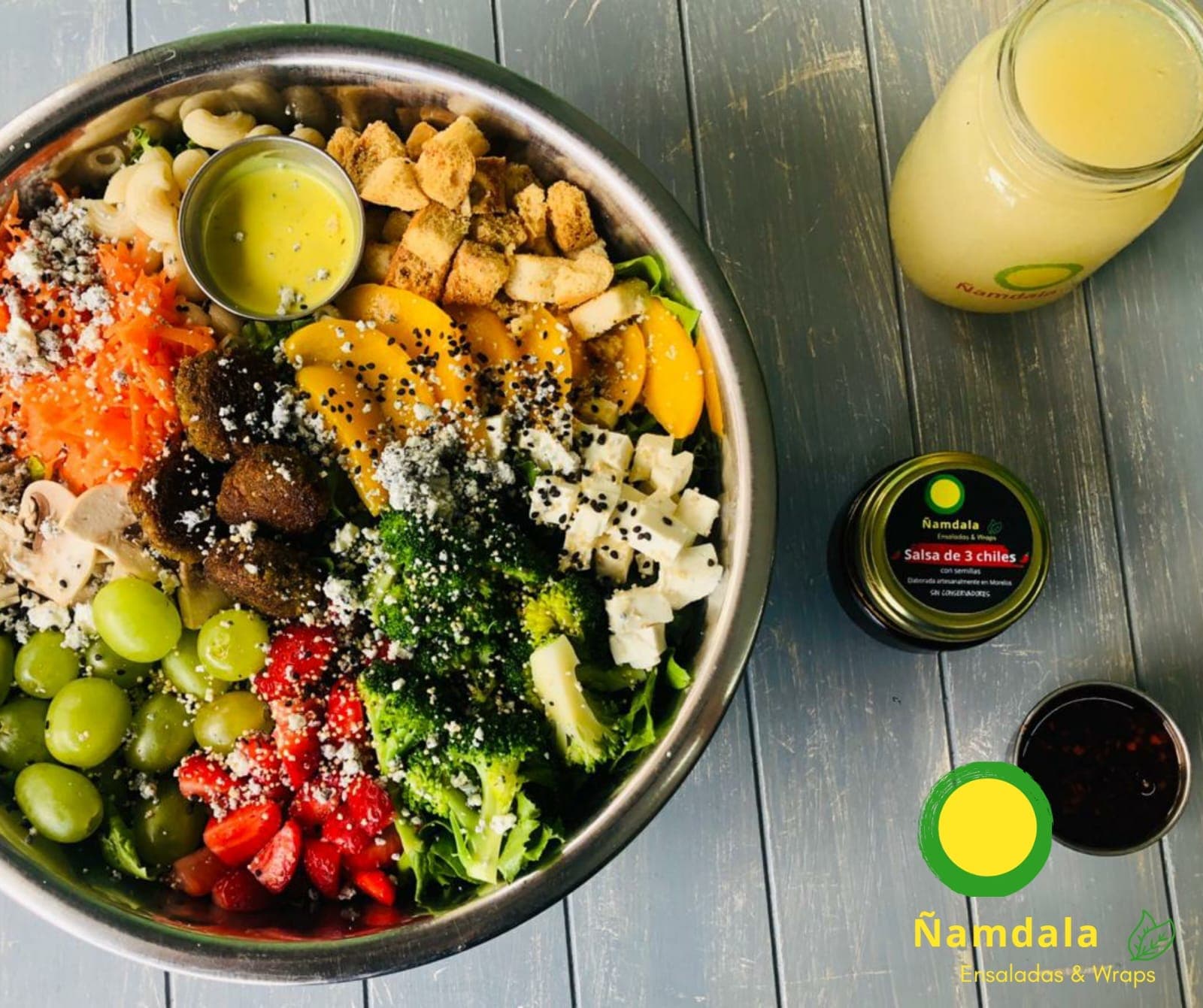 Combo-Ensalada Grande + Agua de Día