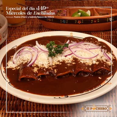 Enchiladas de mole