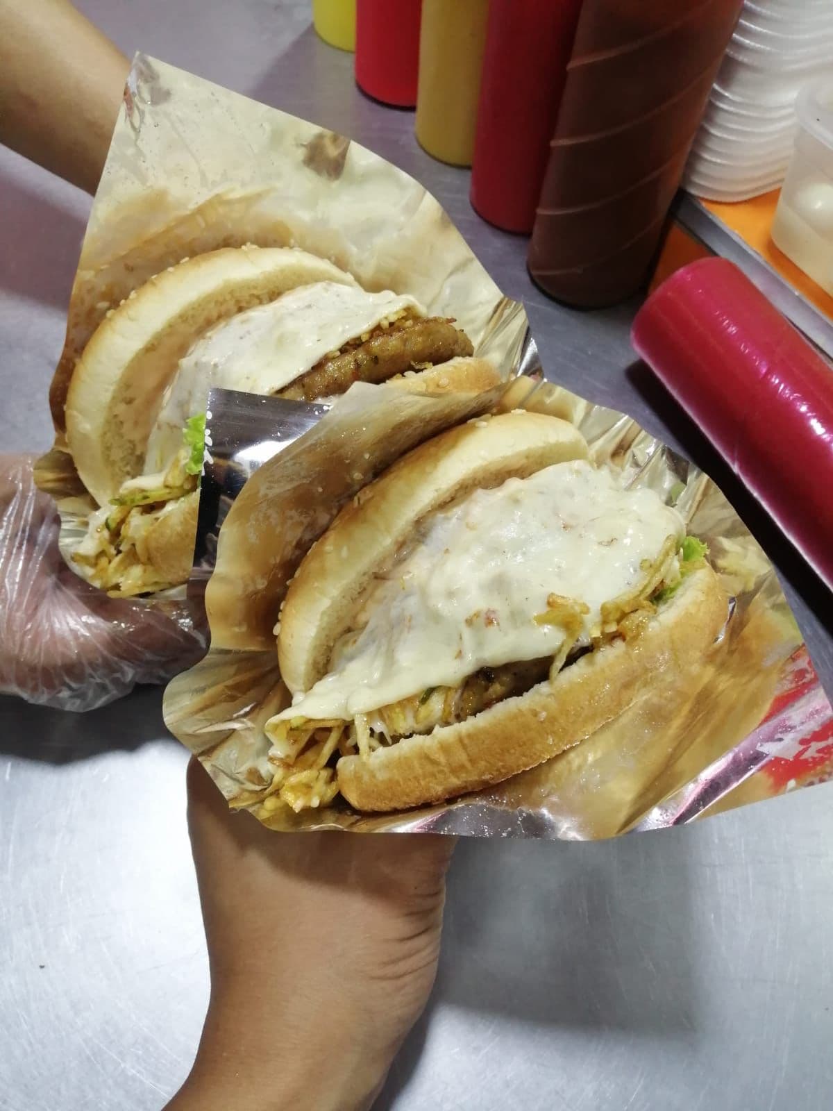 Hamburguesa especial de Pollo
