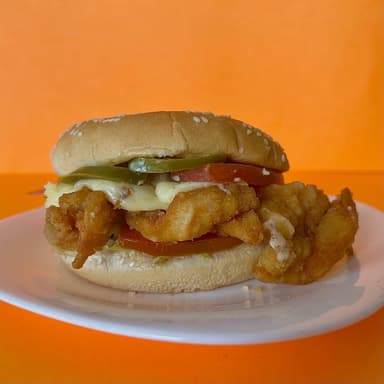 Hamburguesa de Camarón Empanizado