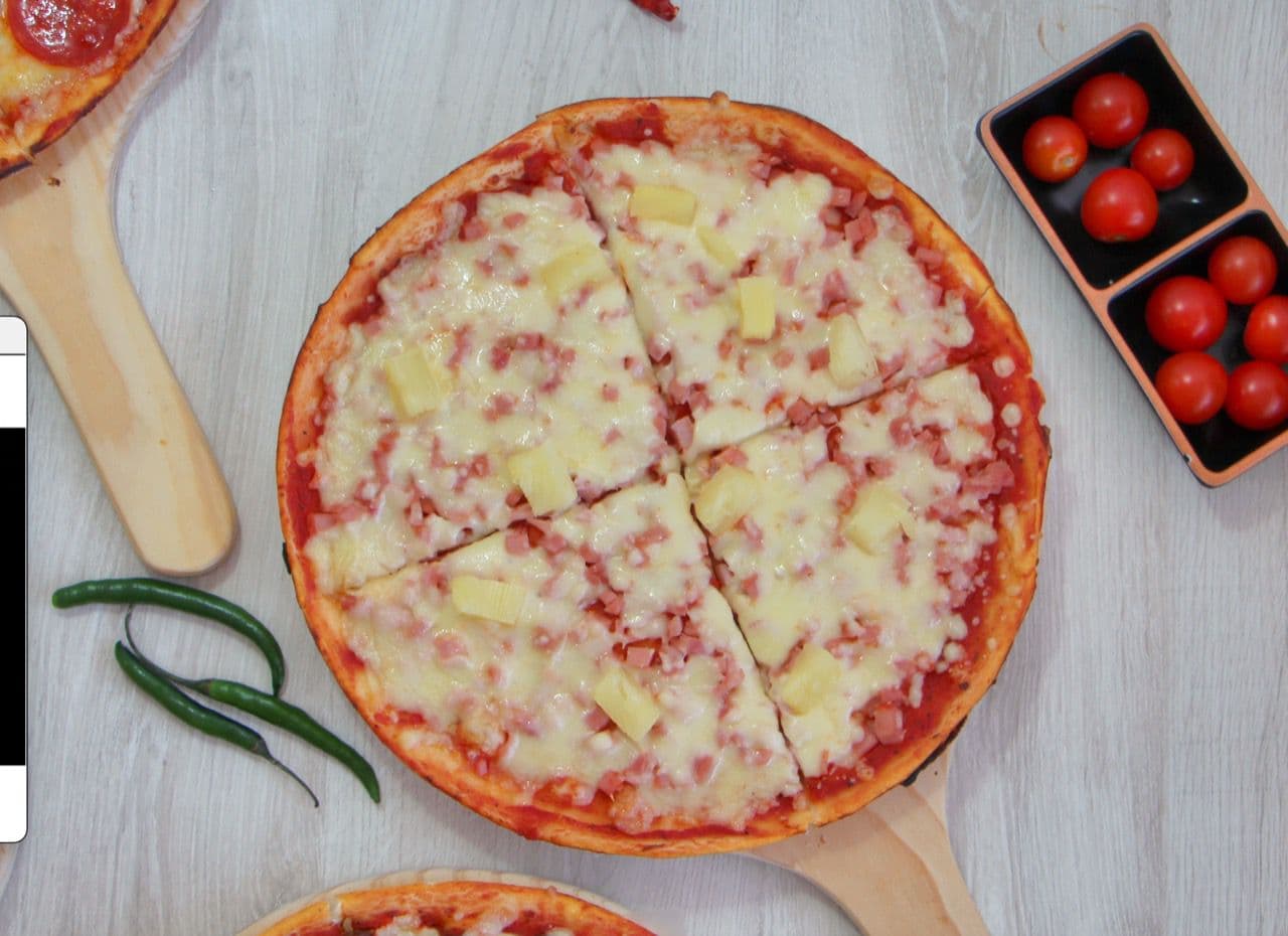 Pizza Hawaiana Kids 25 Cm