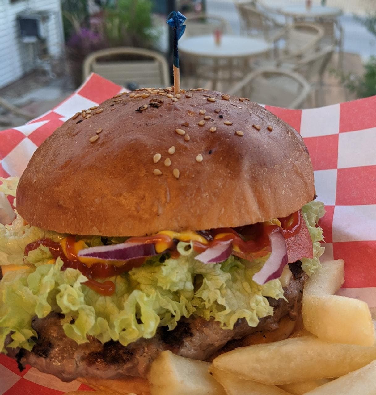 Hamburguesa la BBQ