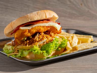 Hamburguesa Pechuga de Pollo Sin Papas