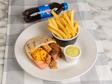 Combo Individual Arepa Súper VIP + Papa + Gaseosa