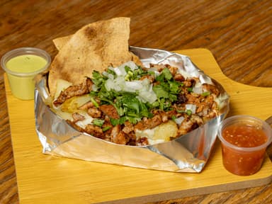 Papa con Carne Adobada