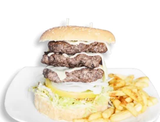 Hamburguesa Triple Mega