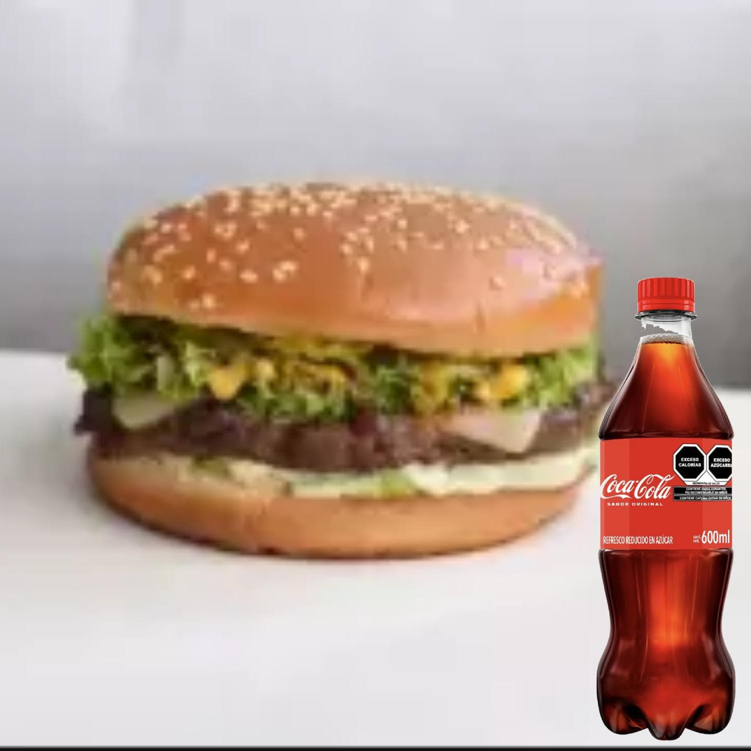 Combo Hamburguesa Sencilla + Coca Cola 600 mls