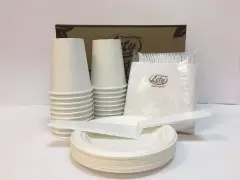 Kit Desechables Biodegradables P/20 Personas