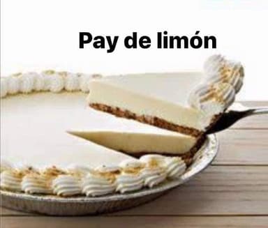 Rebanada de pay de limón