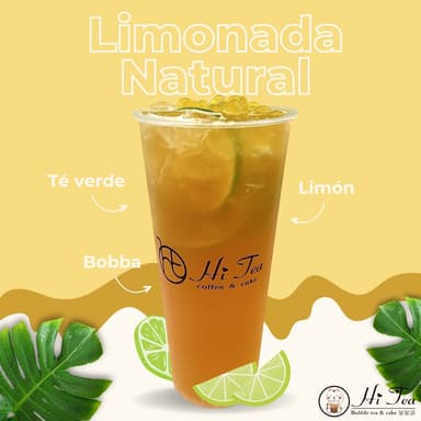 Limonada Natural con Boba