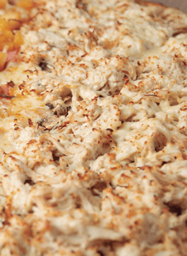Pizza De Pollo y Champiñones
