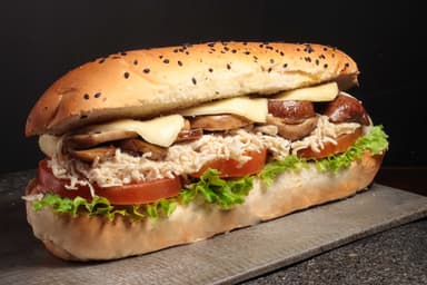 Sándwich Pollo y Champiñón