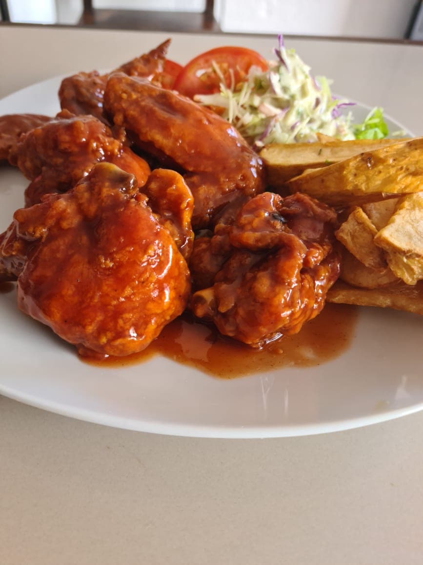 Alitas a la BBQ, Papas
