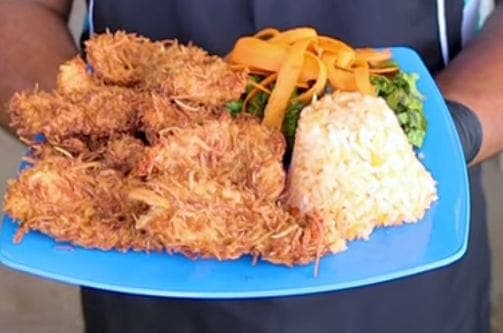 Camarones Empanizados al Coco