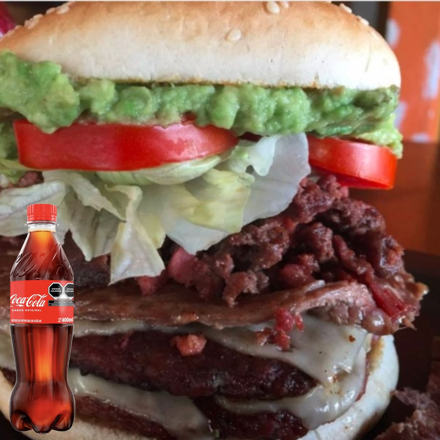 ComboCocaCola+burguerStallonfrancesas+cocacola355m