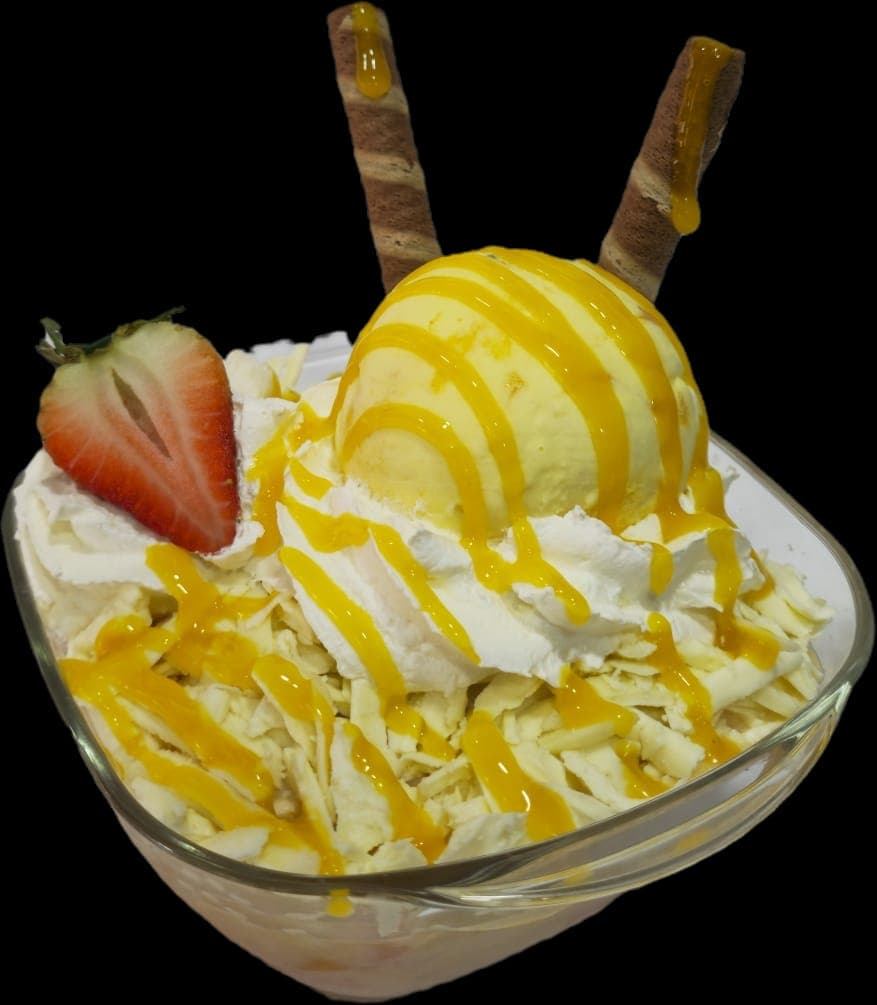 Ensalada de Frutas 16Onz 1 Bola de Helado