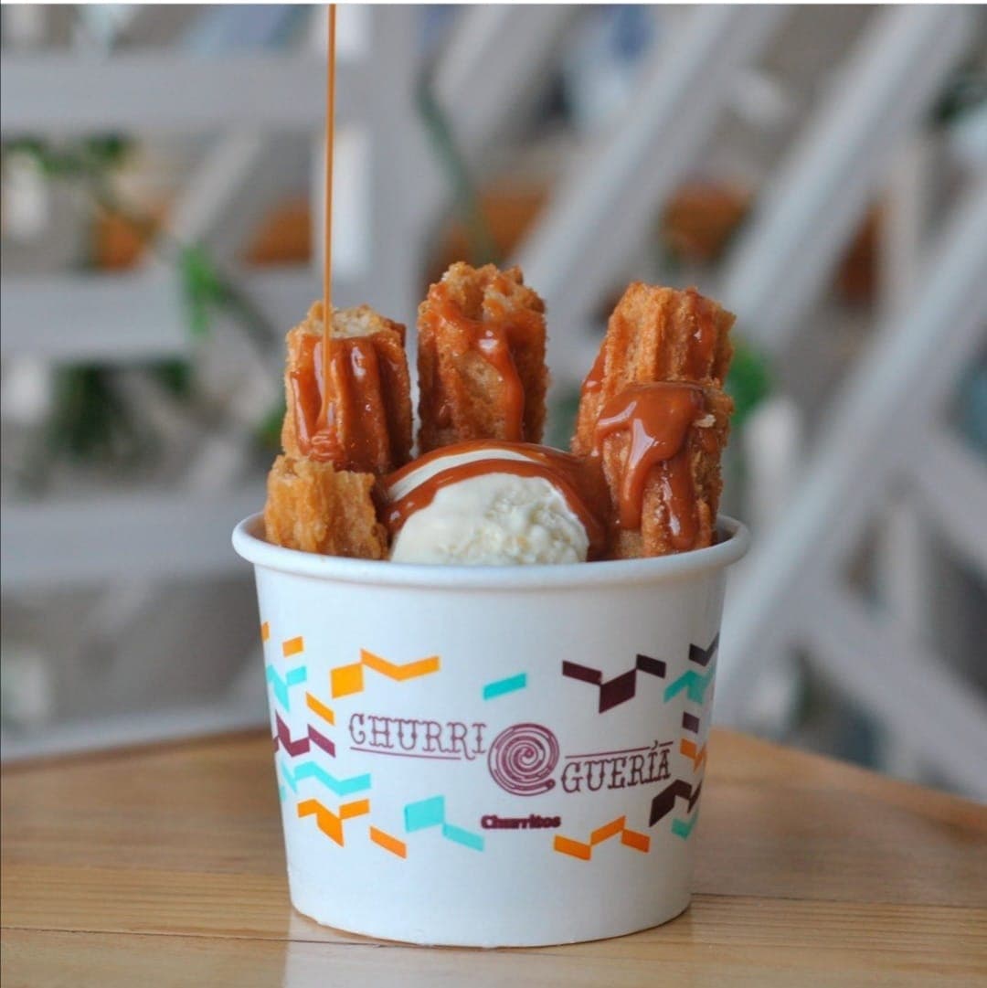 Churros con Helado