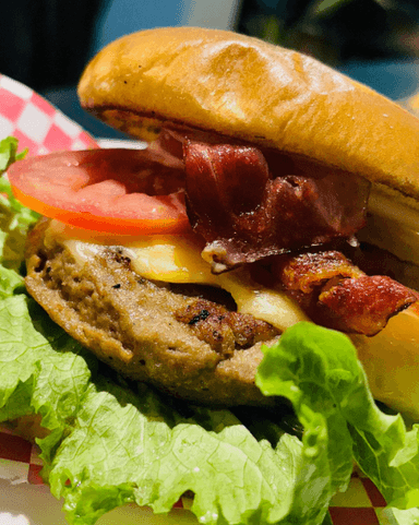 Hamburguesa Spiderman con Papas