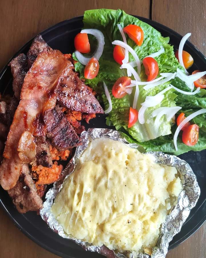 Papa Asada Platillo