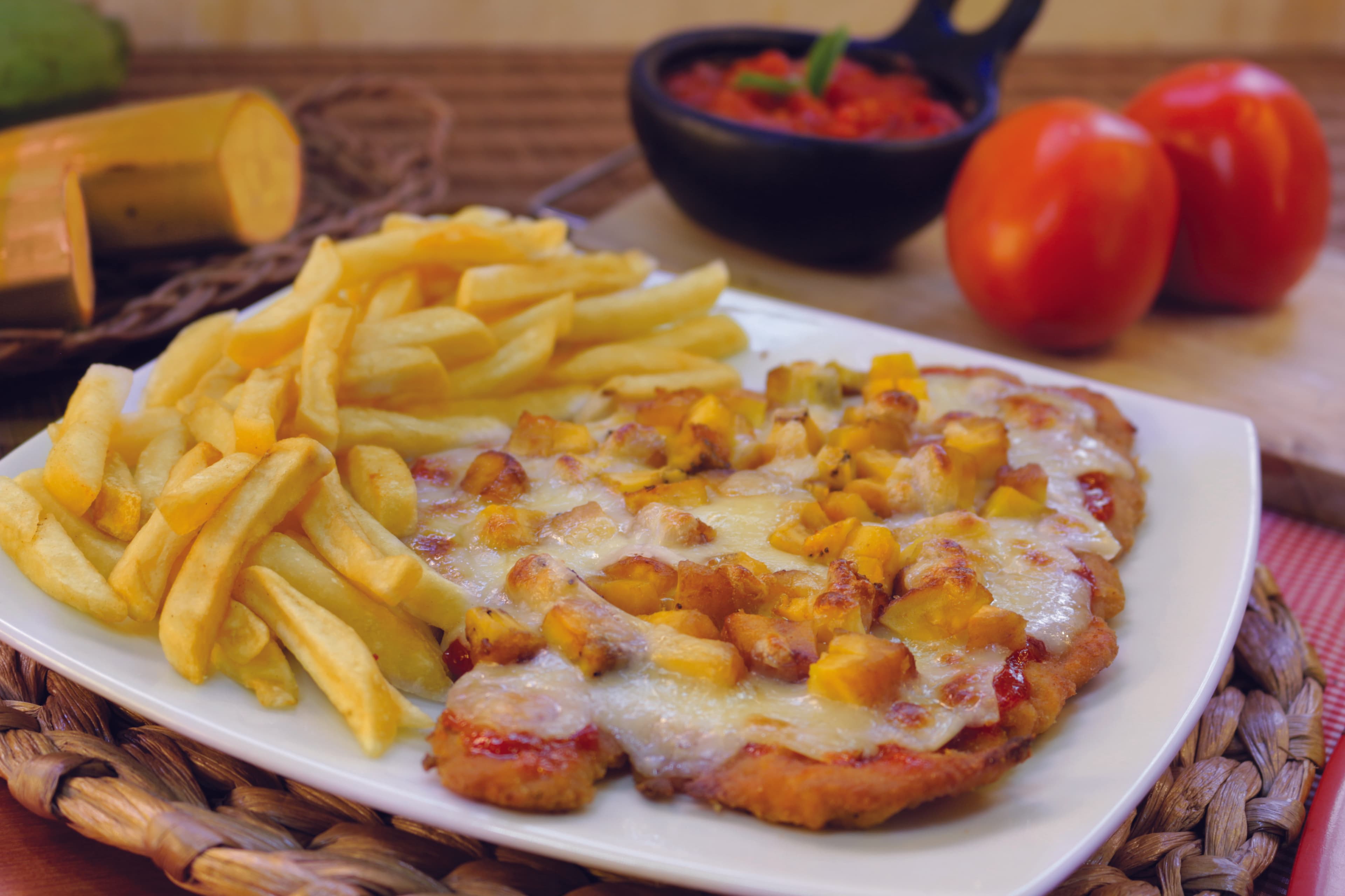 Chuleta Gratinada de Madurito