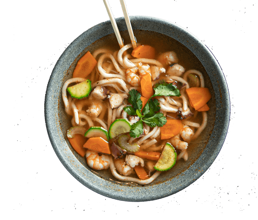 Pasta Udon de Camarón