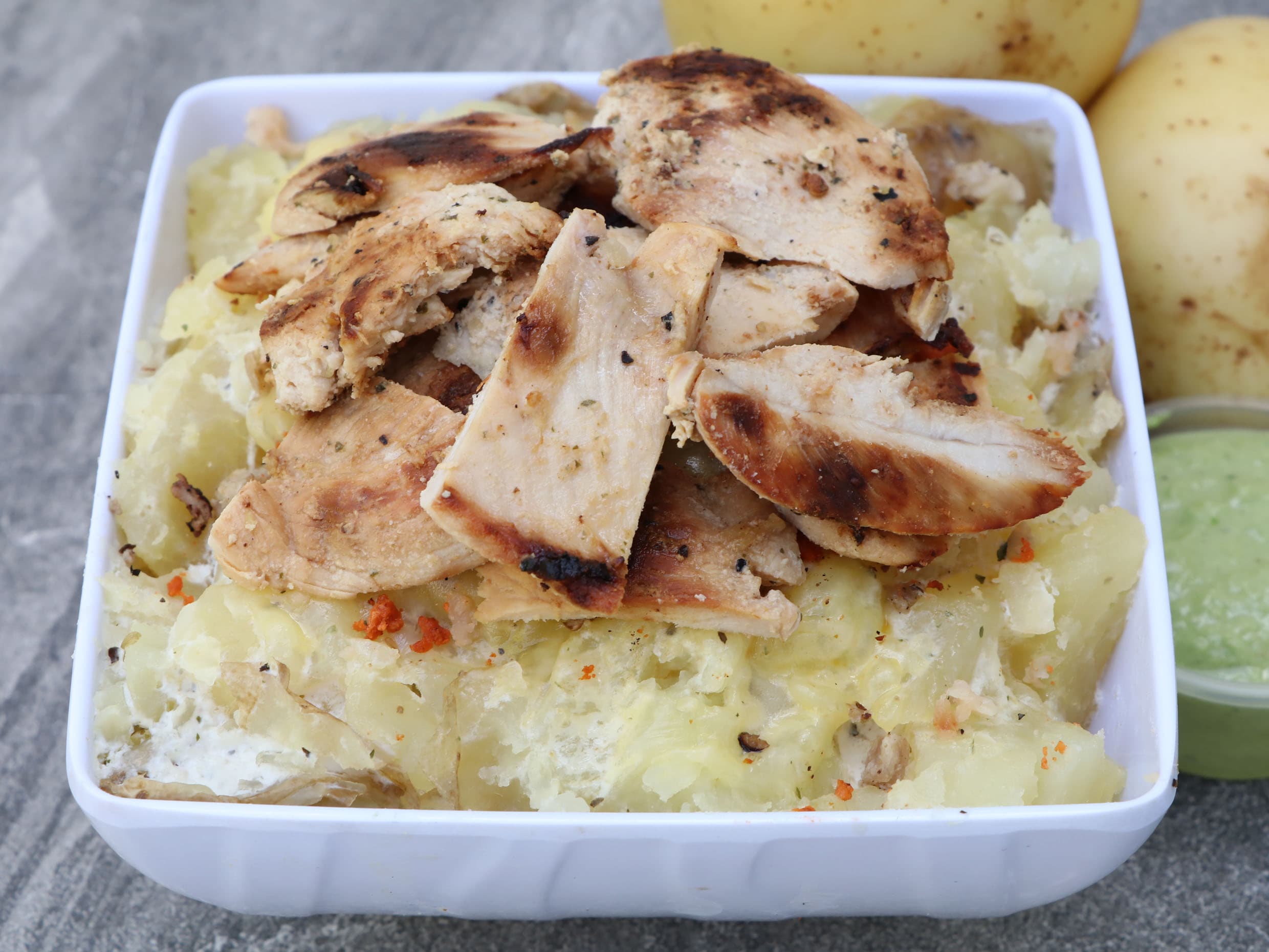 Papa con Pechuga de Pollo