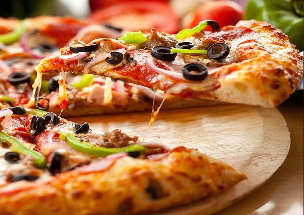Pizza Vegetariana + Colombiana 1.5
