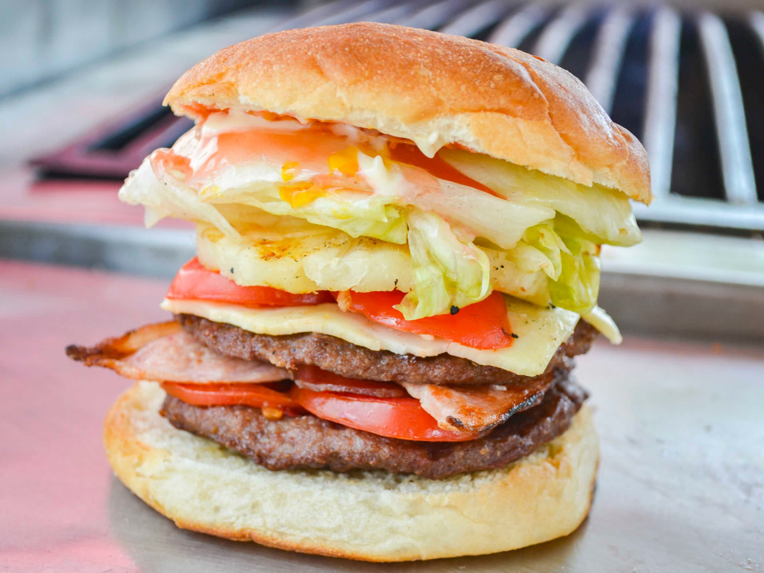 Hamburguesa Doble Hawaiana
