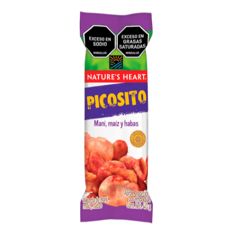 Mezcla Natures Heart picosito mani maiz habas x40g