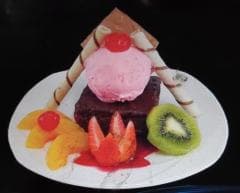 Brownie con Helado