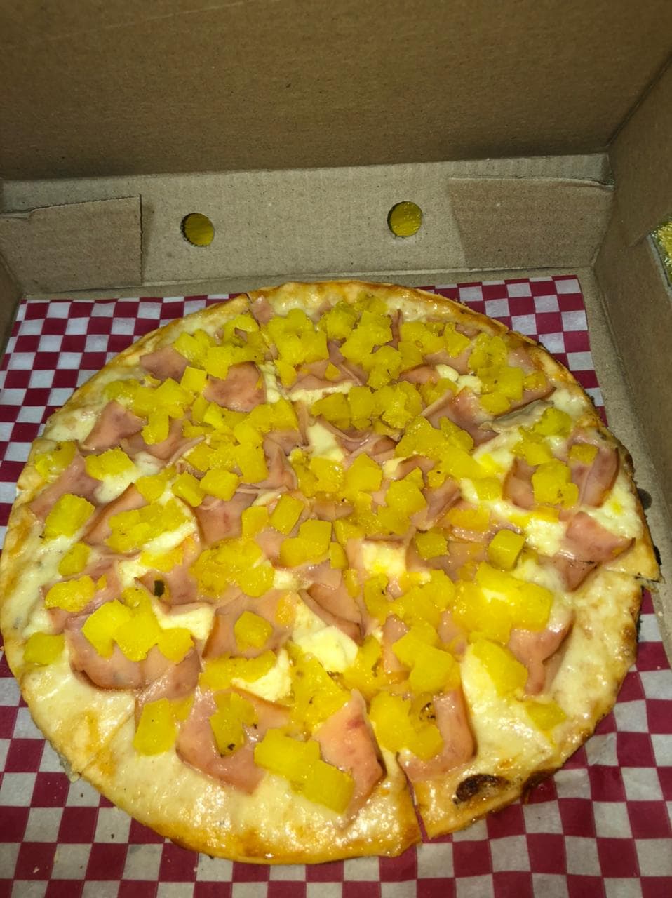 Pizza Small Combinada Hawaiana / Pollo