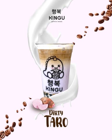 Dirty Taro con Crumble de Oreo
