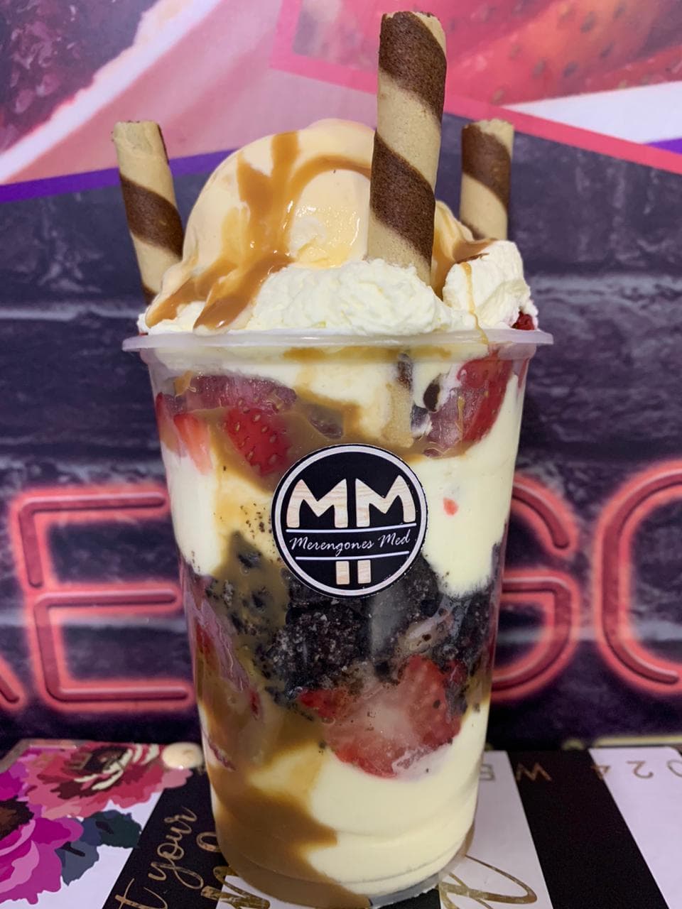 Fresas con Crema Triple