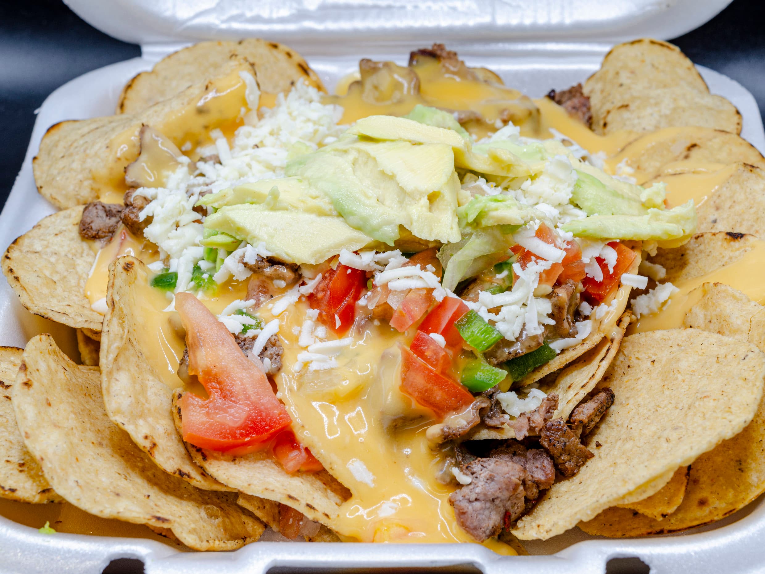 Nachos Familiares Con Bistec