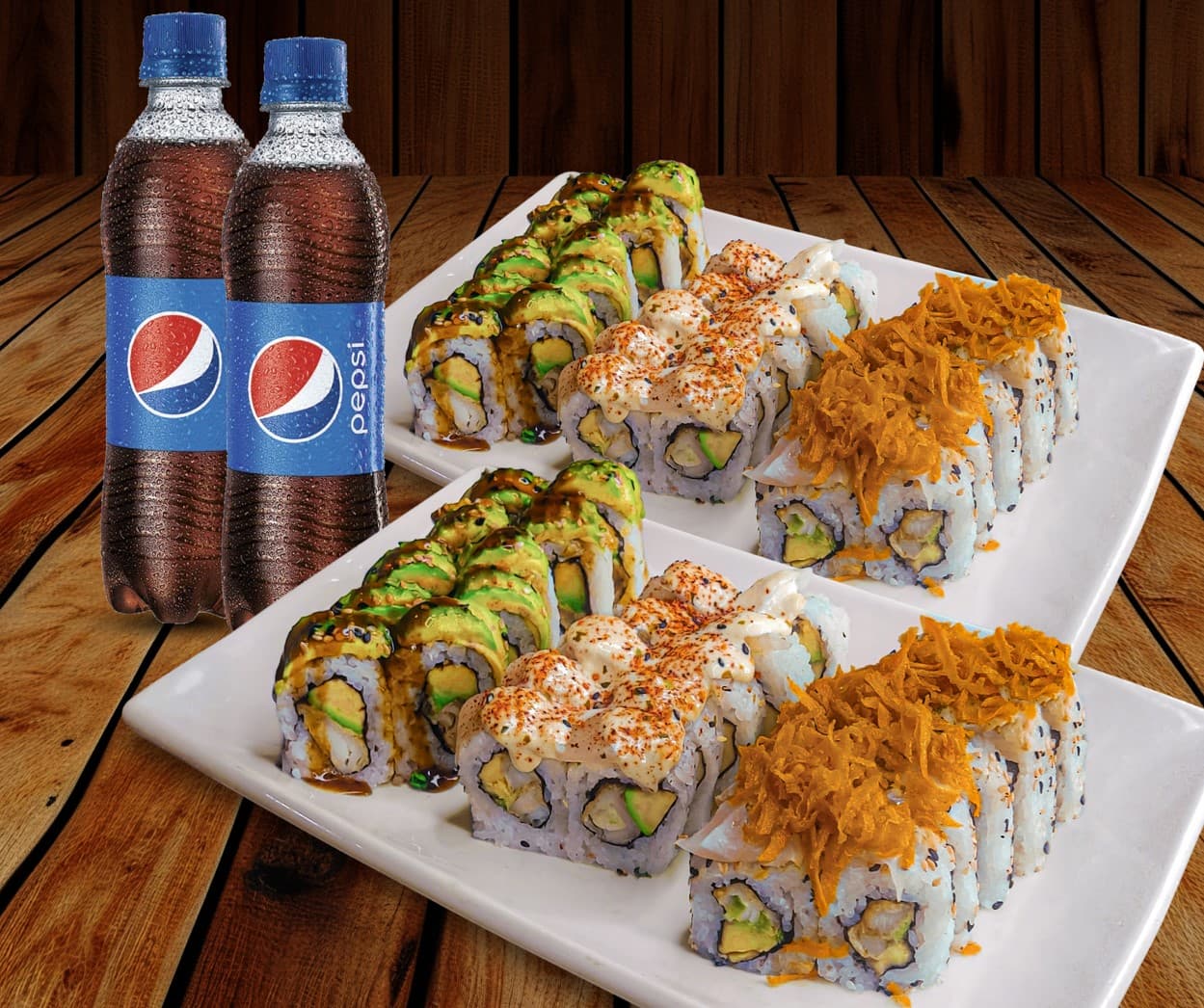 60 Makis y 2 Pepsi
