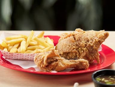 Combo 1 ( Porción de Pollo + Papas + Coca 355Ml)
