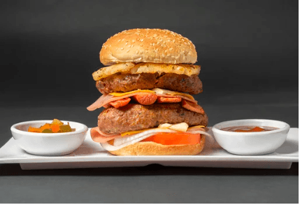Hamburguesa Doble Hawaiana 110 gr
