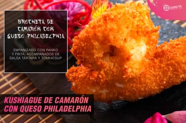 Kushiague de Camarón con Queso Philadelphia